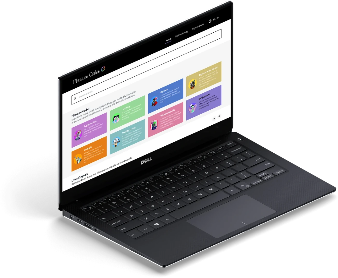 Pleasure Codes Plus platform shown on a laptop